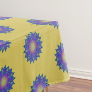 Flower Of Life - Indian Mandala 3 Tablecloth