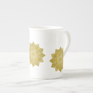 Flower Of Life - Indian Mandala 4 Bone China Mug