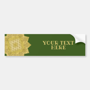 Flower Of Life - Indian Mandala 4 Bumper Sticker