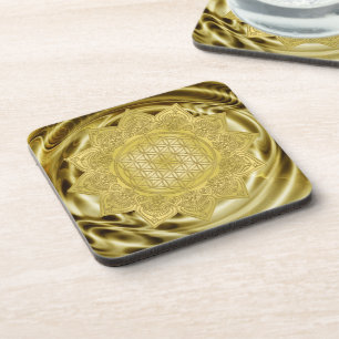 Flower Of Life - Indian Mandala 4 Coaster