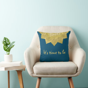 Flower Of Life - Indian Mandala 4 Cushion