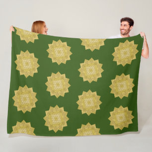 Flower Of Life - Indian Mandala 4 Fleece Blanket