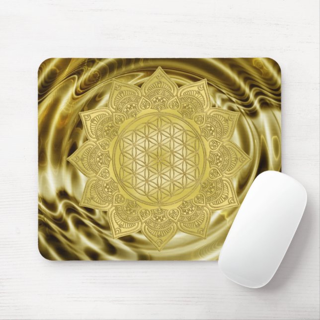 Flower Of Life - Indian Mandala 4 Mouse Pad (With Mouse)