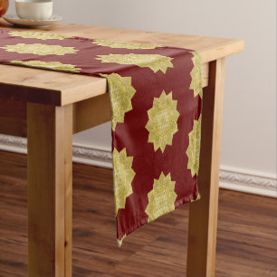 Flower Of Life - Indian Mandala 4 Short Table Runner