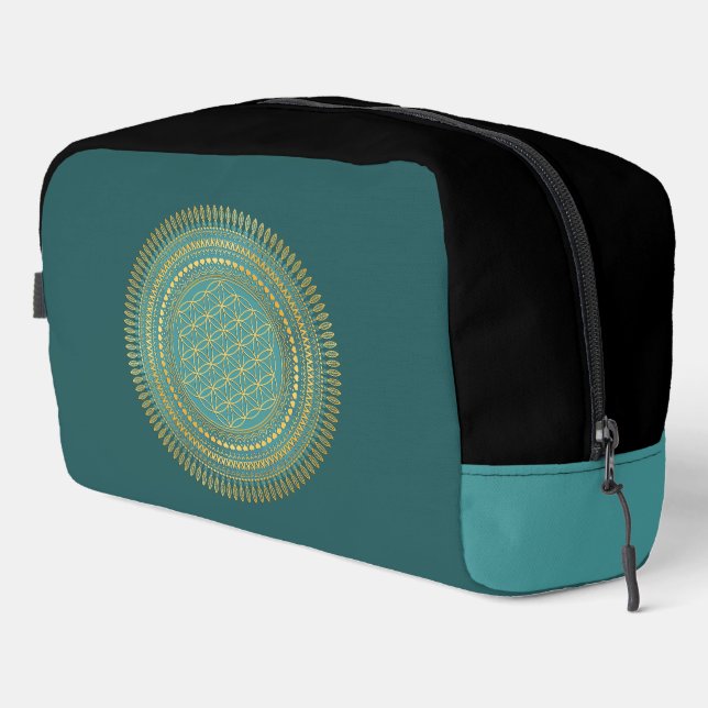 Flower Of Life - Indigenous Mandala 1 Dopp Kit (Right Corner)