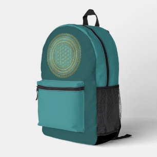 Flower Of Life - Indigenous Mandala 1 Printed Backpack
