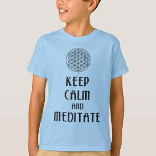 Flower of Life - KEEP CALM and MEDITATE T-Shirt