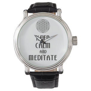 Flower of Life - KEEP CALM and MEDITATE Watch