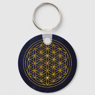 flower of life key ring
