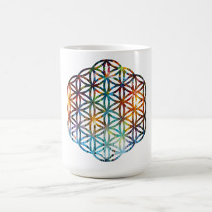 Flower of Life Lotus Coffee Mug