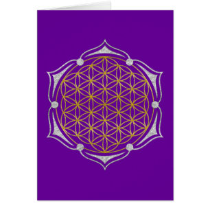 Flower Of Life - Lotus gold silver