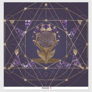 Flower of Life Lotus - Sacred Geometry Ornament
