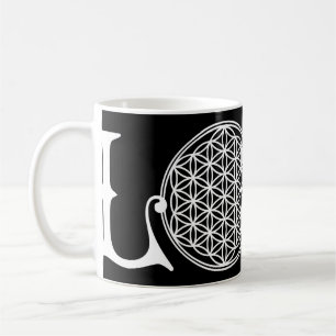 Flower Of Life - LOVE lettering tattoo white Coffee Mug