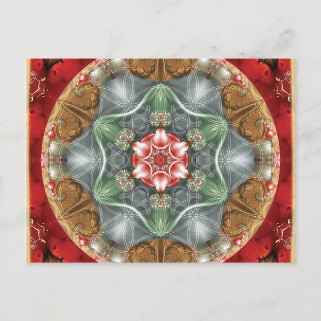 Flower of Life Mandala 2 Cards (Front)