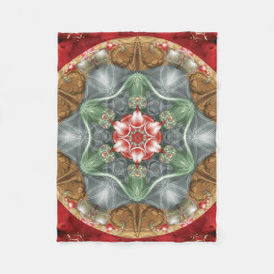 Flower of LIfe Mandala 2 Fleece Blanket