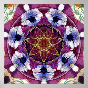 Flower of Life Mandala 8 Poster