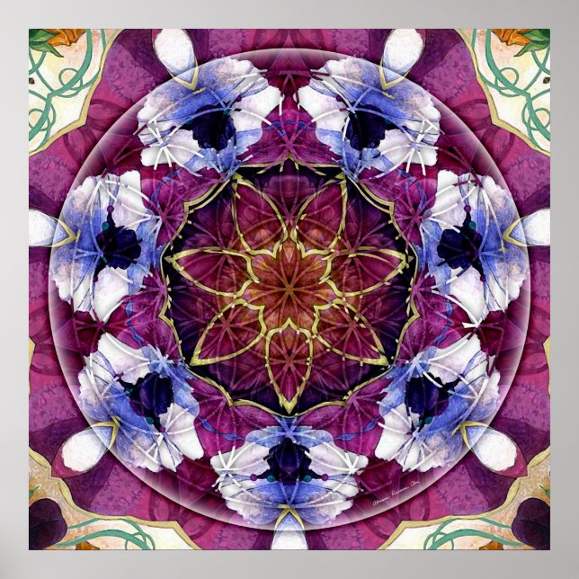 Flower of Life Mandala 8 Poster (Front)