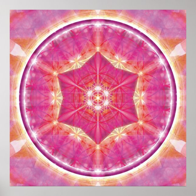 Flower of Life Mandala 9 Poster (Front)