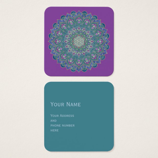 Flower Of Life - Mandala India Style 1 (Front & Back)