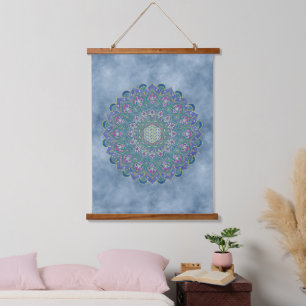 Flower Of Life - Mandala India Style 1 Hanging Tapestry