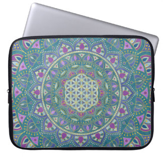Flower Of Life - Mandala India Style 1 Laptop Sleeve