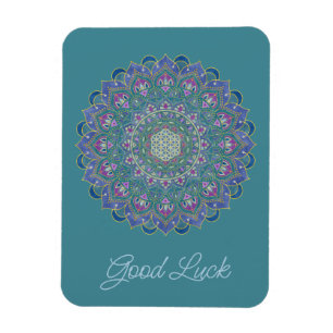 Flower Of Life - Mandala India Style 1 Magnet