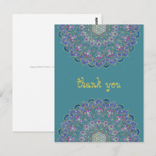 Flower Of Life - Mandala India Style 1 Postcard