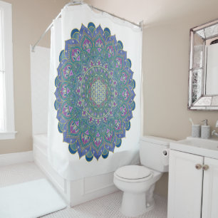 Flower Of Life - Mandala India Style 1 Shower Curtain
