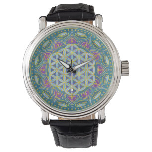 Flower Of Life - Mandala India Style 1 Watch