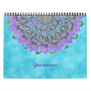 Flower Of Life - Mandala India Style 2 Calendar