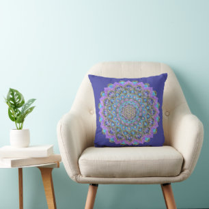 Flower Of Life - Mandala India Style 2 Cushion