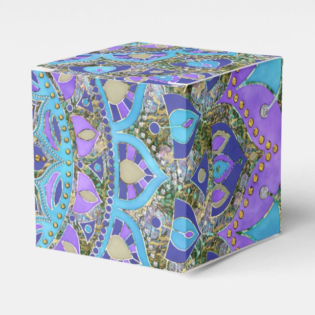 Flower Of Life - Mandala India Style 2 Favour Box (Front Side)