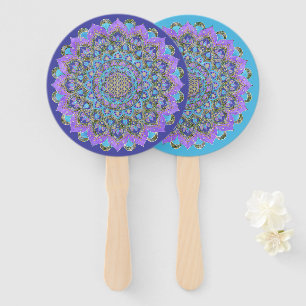 Flower Of Life - Mandala India Style 2 Hand Fan