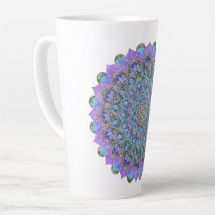 Flower Of Life - Mandala India Style 2 Latte Mug