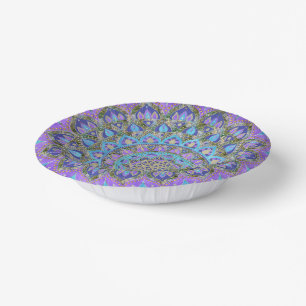 Flower Of Life - Mandala India Style 2 Paper Plate