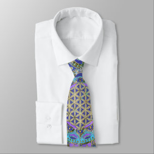 Flower Of Life - Mandala India Style 2 Tie