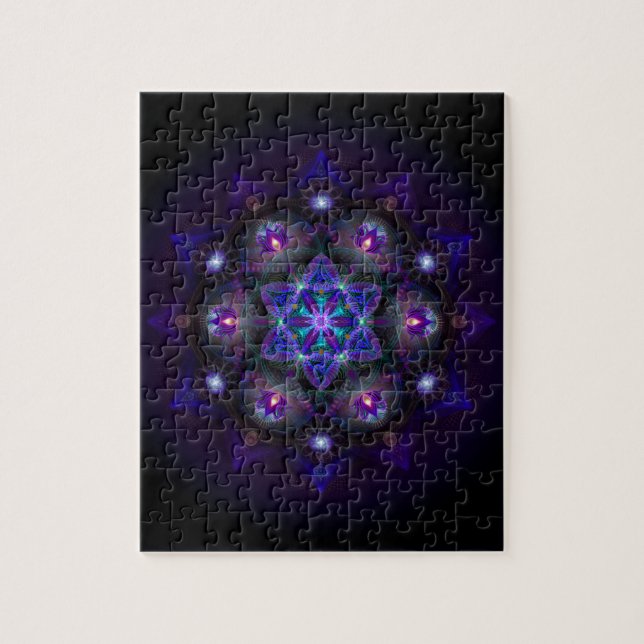 Flower Of Life Mandala Jigsaw Puzzle (Vertical)