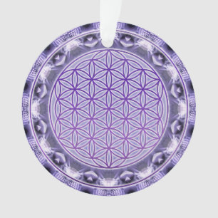 Flower of Life - Mandala - purple Ornament