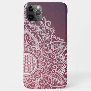Flower of life Mandala red iPhone 11 Pro Max Case