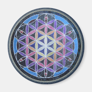 Flower of Life Mandela Magnet