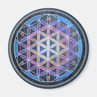 Flower of Life Mandela Magnet