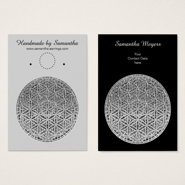 FLOWER OF LIFE - Medal Silver (Front & Back)