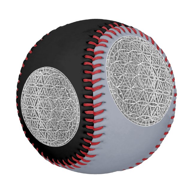 FLOWER OF LIFE - Medal Silver Baseball (Angled)