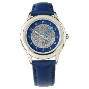 FLOWER OF LIFE - Medal Silver Watch
