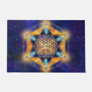 Flower of life Merkaba Star - Sacred Geometry Doormat