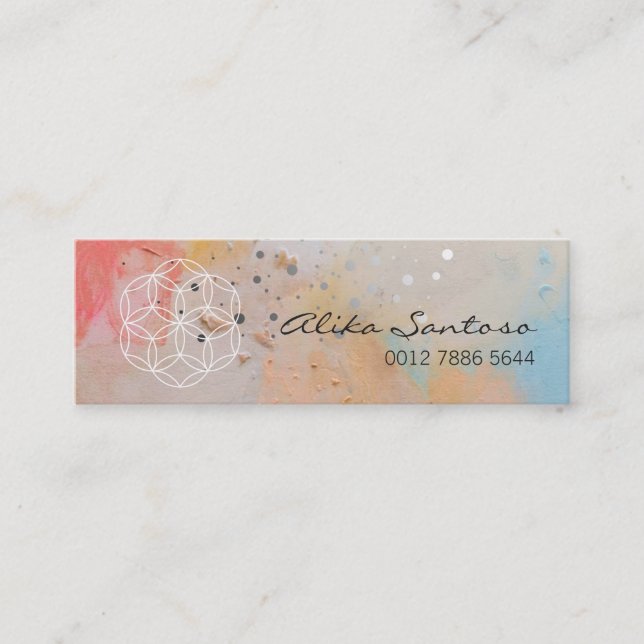 Flower of Life Mini Business Card (Front)