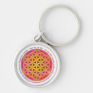Flower Of Life / Moola Mantra Key Ring