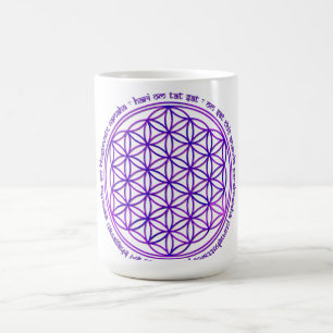Flower Of Life - Moola Mantra - violet Coffee Mug