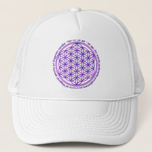 Flower Of Life - Moola Mantra - violet Trucker Hat