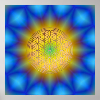 Flower of Life Motif 10 Poster